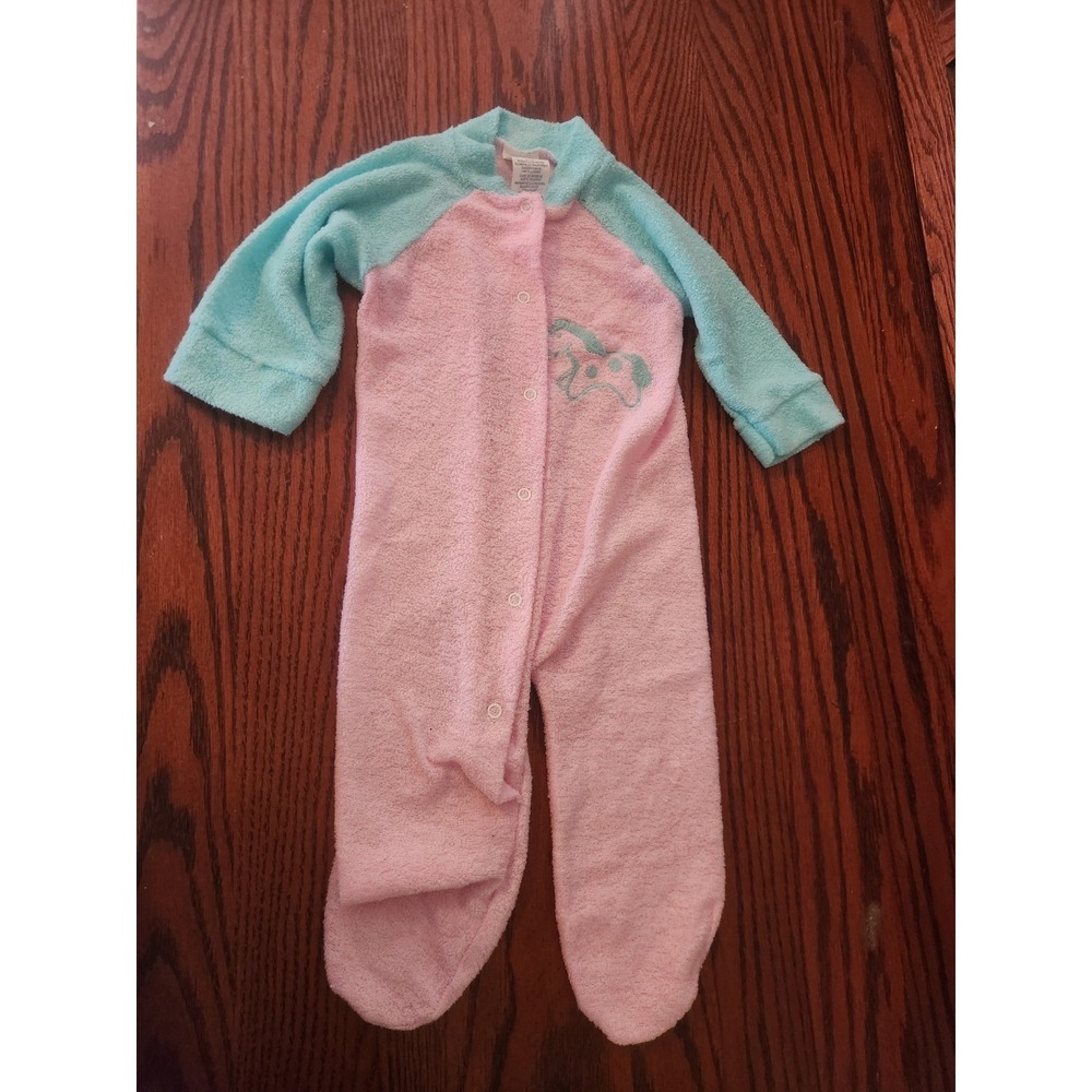 Vintage Gerber Pink‎ And Blue Rocking Horse Size Medium Snap